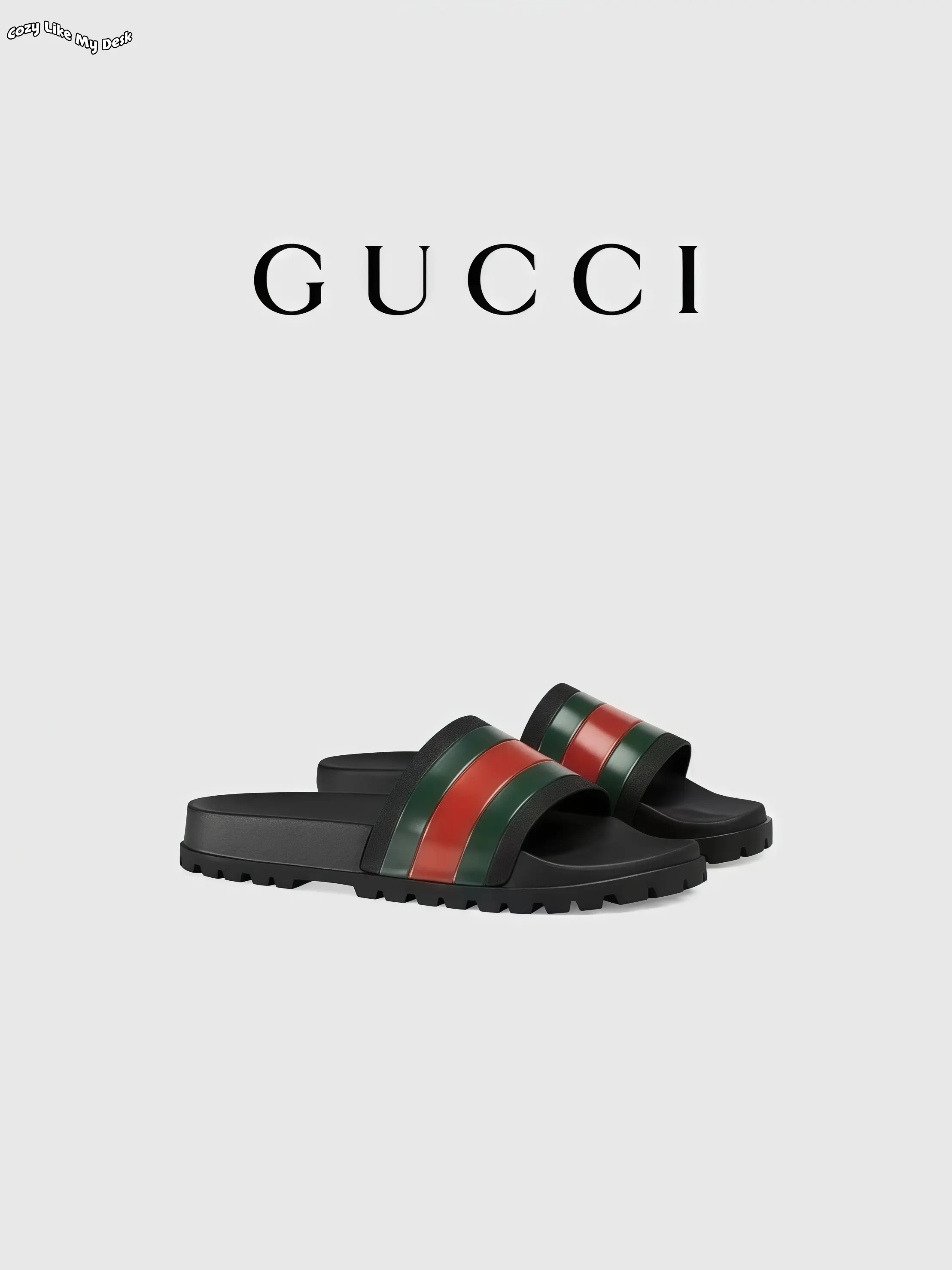 Slip On Slide Sandals, Rubber Material, Striped Strap Design, Thick Non Slip Tread Sole, Comfort Cushioned Insole, Suitable For Beach, Shower And Daily Casual Wear