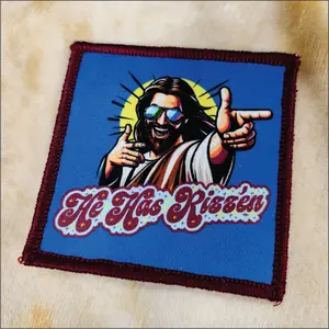 Gen Z Jesus - Praise be, He Has Rizz'en - 3" Sublimated Patch - Bad Bunny Collection