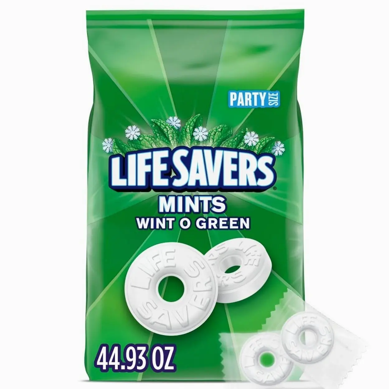 Mars Lifesavers Wint-O-Green Breath Mints Hard Candy, 44.93 Oz