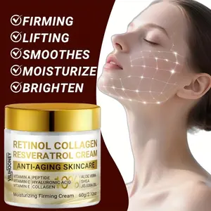 Vilihoony Retinol & Collagen Face Cream, Hydrating Night Day Moisturizer, Firm Anti Aging, Contains Vitamin C E Ha, Suitable for All Skin Types, 60g, Moisturizing