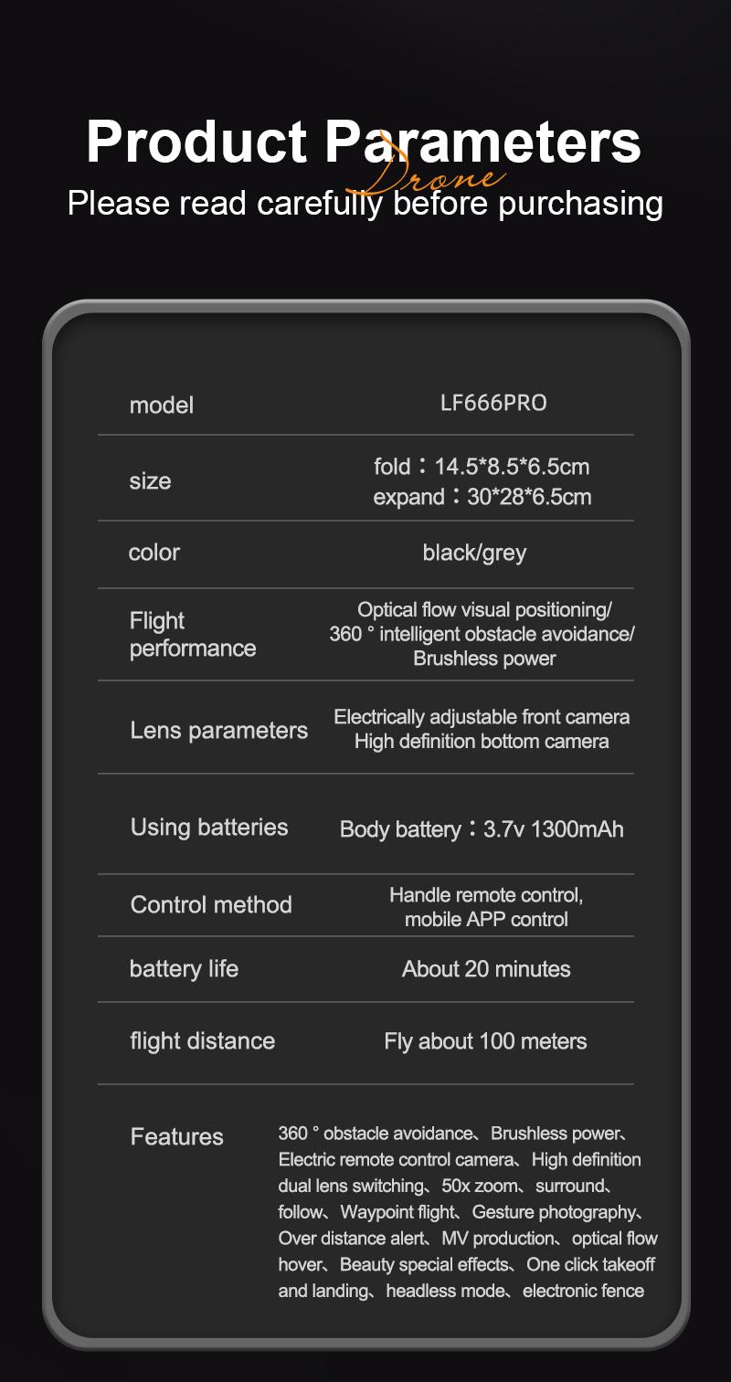 LF666PRO Drone with 4.5 inch independent dispaly  LCD Screen, Dual Camera & 50x Zoom | Optical Flow, Smart Obstacle Avoidance & Gesture Photo | RC Quadcopter for Beginners, Birthday Gift