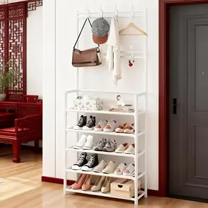 Five-tier multi-layer shoe rack, clothes rack and home storage items - perfect for storing shoes, hats, bags and umbrellas - stylish and modern entryway hallway shelf, shoe rack storage box, closet organizer