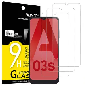3 Pack Designed for Samsung Galaxy A03 / A03s Screen Protector Tempered Glass, Case Friendly Anti Scratch Bubble Free Ultra Resistant