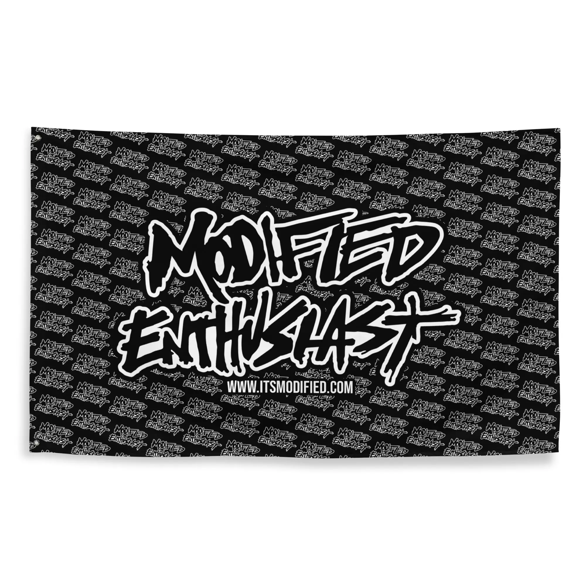 Modified Enthusiast Flag Dark Wall Banner