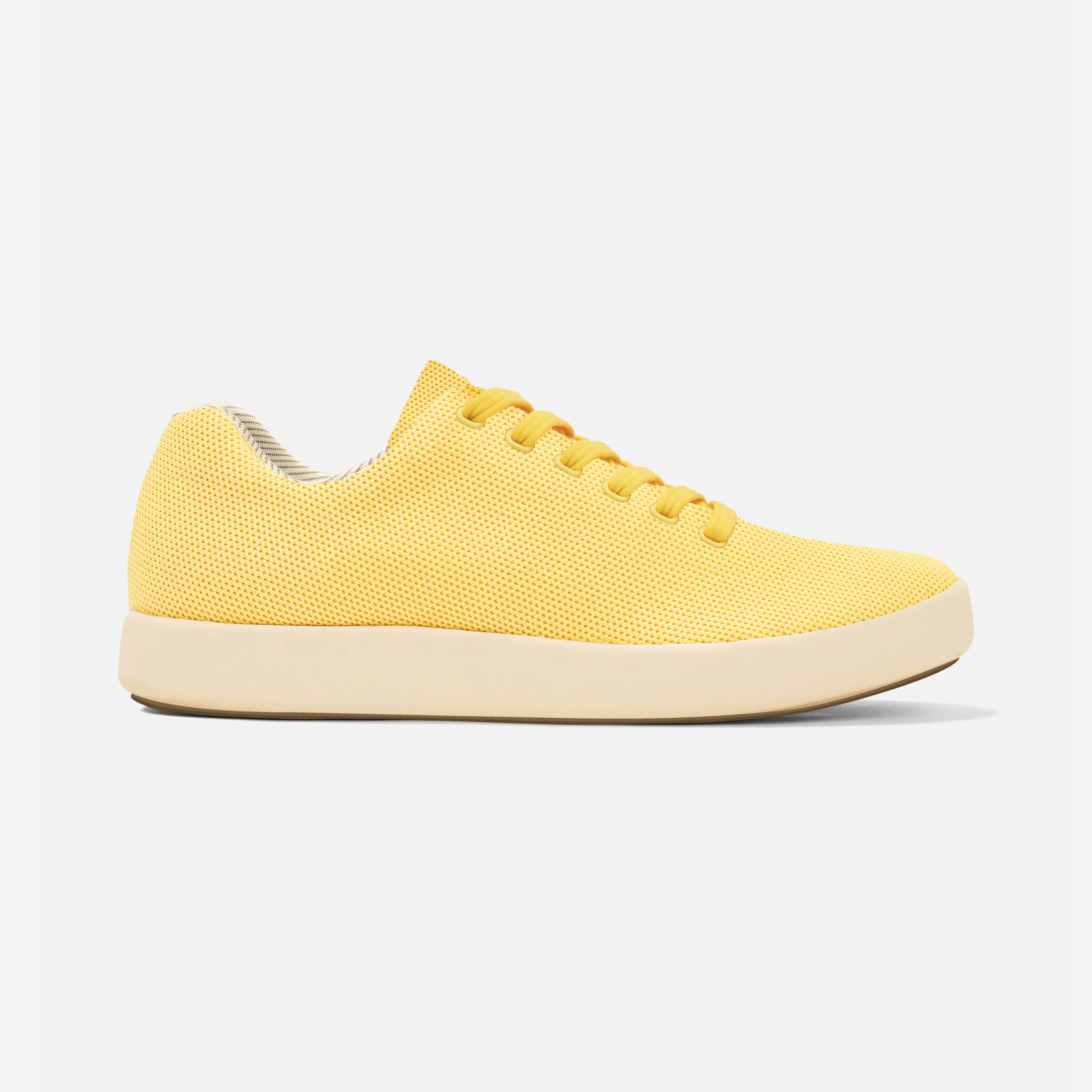 Atoms Men's Model 000 Sunflower Yellow Athletic Sneakers, Lightweight Slip On Low Top with Cloud Foam Insoles and Stretch Laces, Casual Trainer Shoes