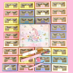 30 Pairs Natural and Medium 3D Wispy Strip Eyelash kit with Lash Glue and Glue Eyeliner Pen Applicator Lash Brushes,Use For Make Up,Friendly for Lash Beginner,Gift Pack for Christmas Gift, Diy Eyelash Extensions