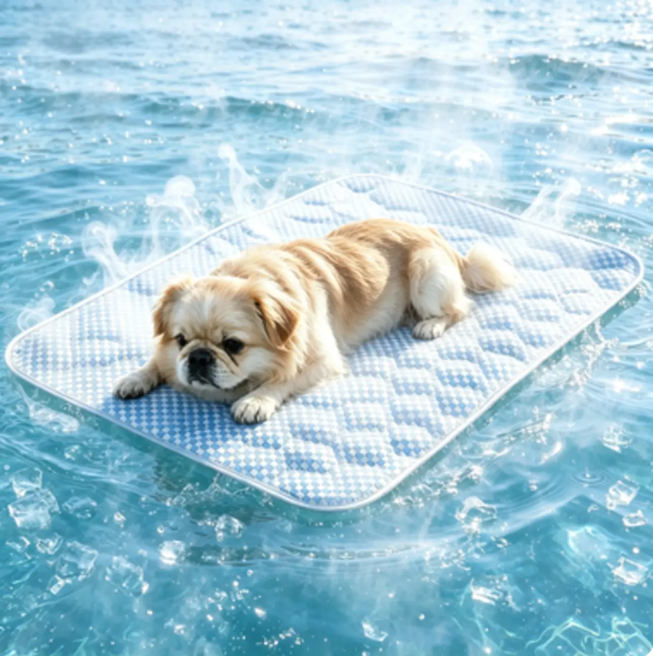 Cooling Dog Bed Mat for Pets, Double-Sided Cooling Mat for Dog & Cat, Washable & Thickened Pet Cooling Pad, Pressure Relief & Non-Slip Dog Cooling Mat, Summer Cool Mat for Crate, Floor, Car, Outdoor, DealsforYourDays