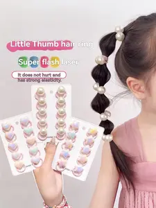 10/20/30 pieces. Cute pearl hair bands for teenagers with high appearance standards. Small-sized, highly elastic rubber bands. Fashionable Hair Accessories Sets. Suitable for girls' daily casual wear. A perfect gift choice for your daughter.