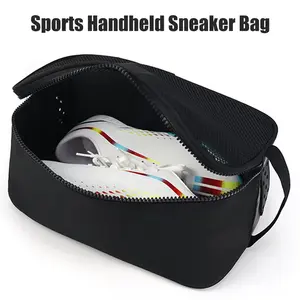 1PCS Shoe Bags for Travel Shoe Pouch Portable Large Shoes Storage Bag Black Shoe Packing Cubes for Travel Gym Sport