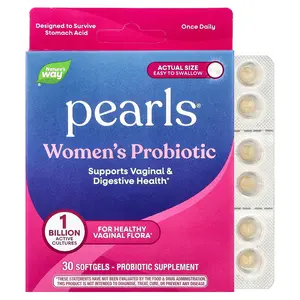 Nature's Way Pearls®, Women's Probiotic , 1 Billion CFU, 30 Softgels Nature's Way Pearls®, Women's Probiotic , 1 Billion CFU, 30 Softgels