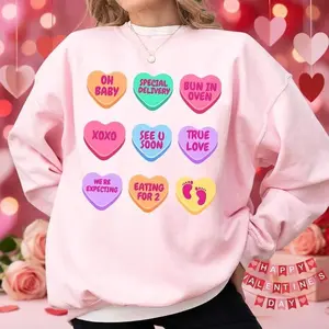 Pregnancy Announcement Sweatshirt, T-Shirt, Hoodie Gift Valentine baby Reveal Valentine's Day, Pregnancy Shirt, Gift for new Mom