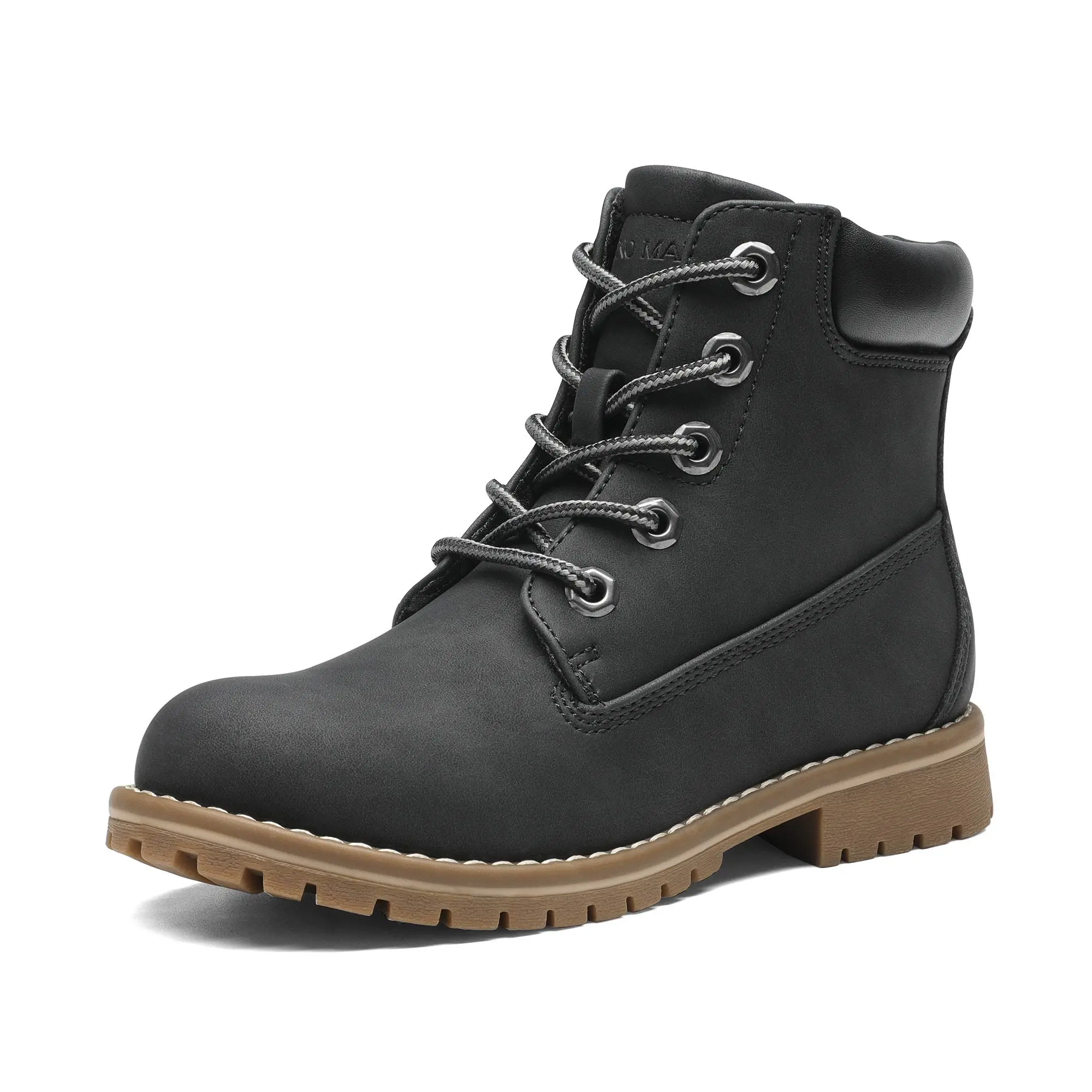BRUNO MARC Boys' Combat Winter Boots, Water-Repellent Synthetic Leather with Warm Faux Fur Lining and Anti-Slip Sole, Stylish Look for Ages 10-11 Years, Gift for Birthday, Furboots
