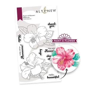 Paint-A-Flower: Hibiscus Outline Stamp Set
