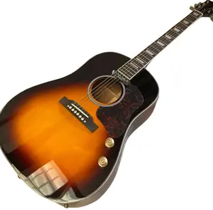 New Gibson J160 Acoustic Guitar Top Solid Spruce in Sunburst