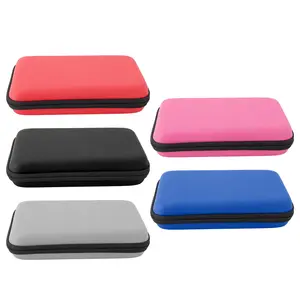 Game Console Carrying Case Portable with 8 Game Slot Inner Pocket Hard Shell Travel Protective Case for New 3DS XL Red