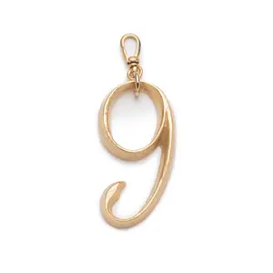 Plaza Number Charm #9 Large