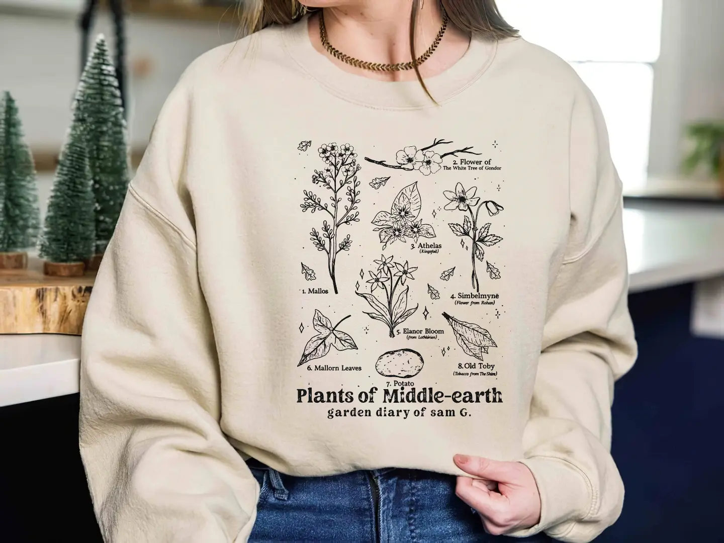 Garden Diary Sweatshirt, Plants Of Middle-Earth Garden Diary Of Sam G, Plants Lovers Costume, This Is For Plant Lovers, Gardeners, Horticulturists, Nature Enthusiasts, Nature Lovers Sweater