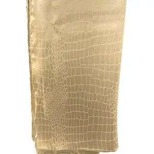 Jacquard Satin Hijab with Unique Crocodile Texture Design