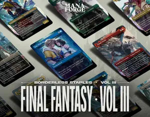 ManaFroge Proxies Final Fantasy MTG Proxy Set Volume III Heroes Cloud Strife Sephiroth Lightning & More Commander Staples Full Art Crossover Design
