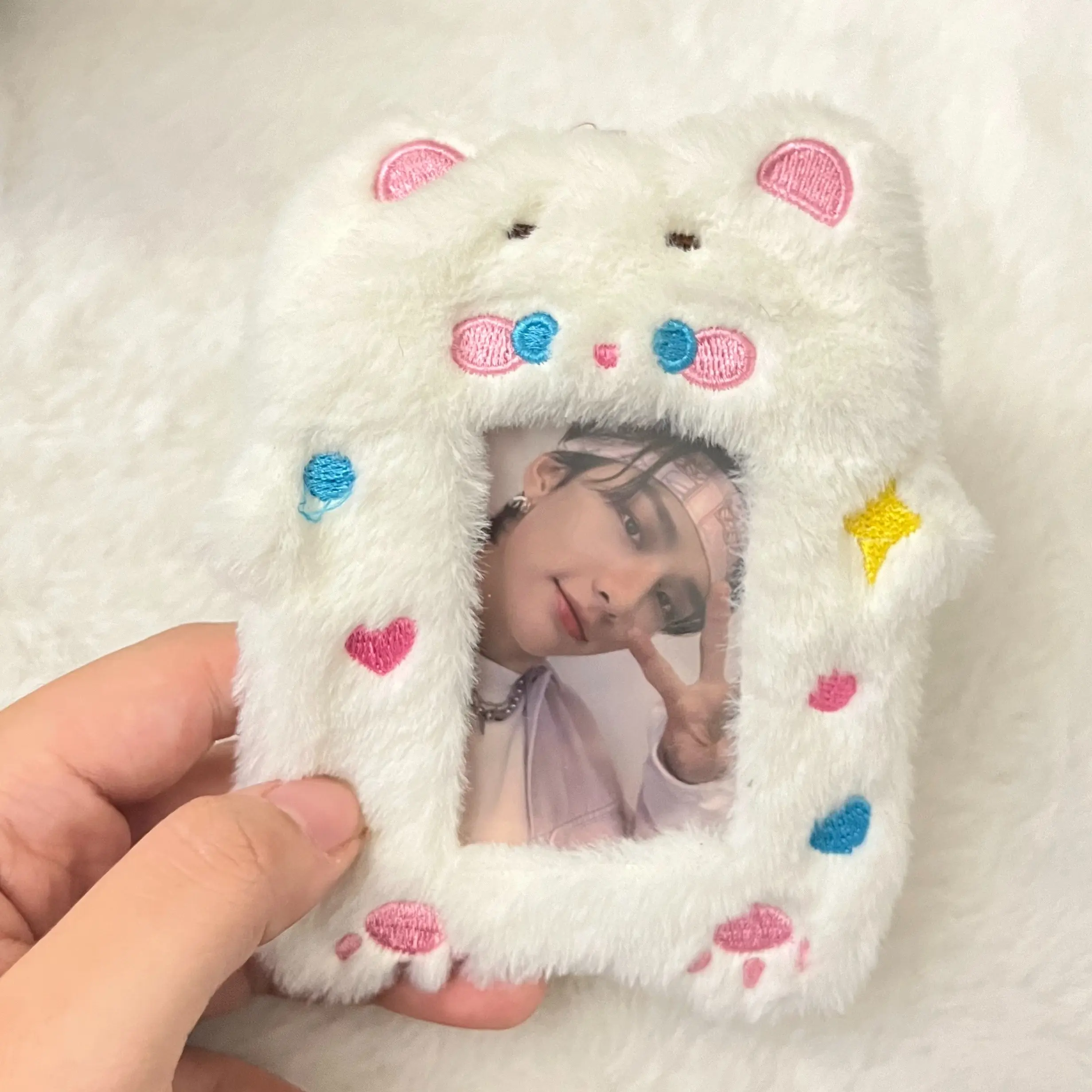 Cute Plush Photocard Holder Kpop Deco Cute Plush Photocard Holder Kpop Deco