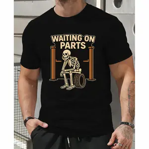 180g[100%cotton]Unisex Casual T-Shirt Showcasing a Fun Wheelchair Frame with Disability Humor