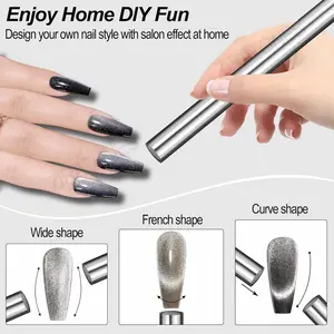 Cat Eye Double Headed Magnet Stick, Cylindrical Nail Magnet, Manicure Tools For Women