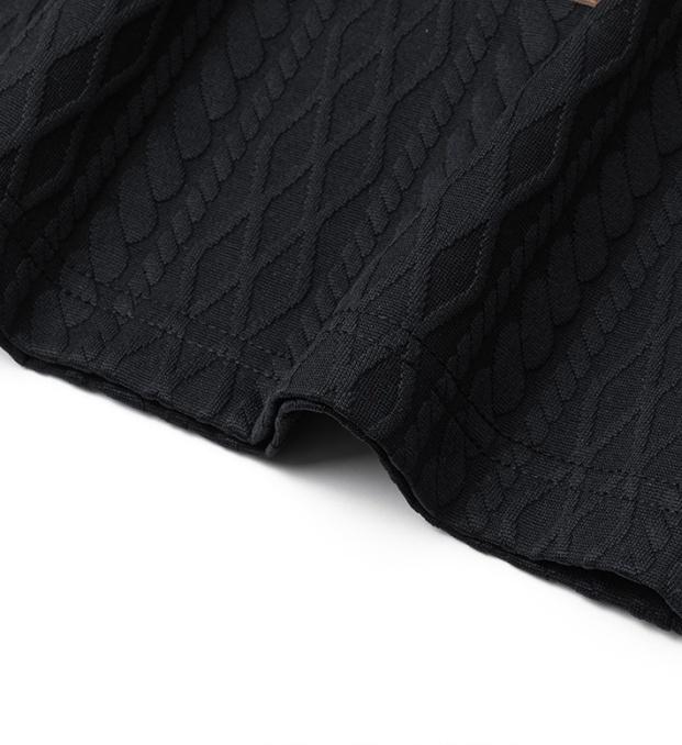 Men’s casual knit-texture T-shirt, summer loose-fit crew neck short-sleeve top, oversized streetwear tee for everyday wear