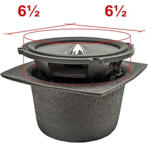 Boom Mat Speaker Baffles, 6.5" Round Slim (Pack of 2)