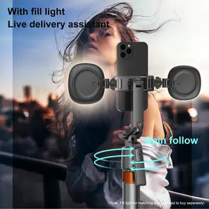 Portable Selfie Stick Q13 Tripod Stabilizer with Flashlight, Multi-Color Wide Angle Light, Outdoor Indoor Photography, Non-Button Cell Battery