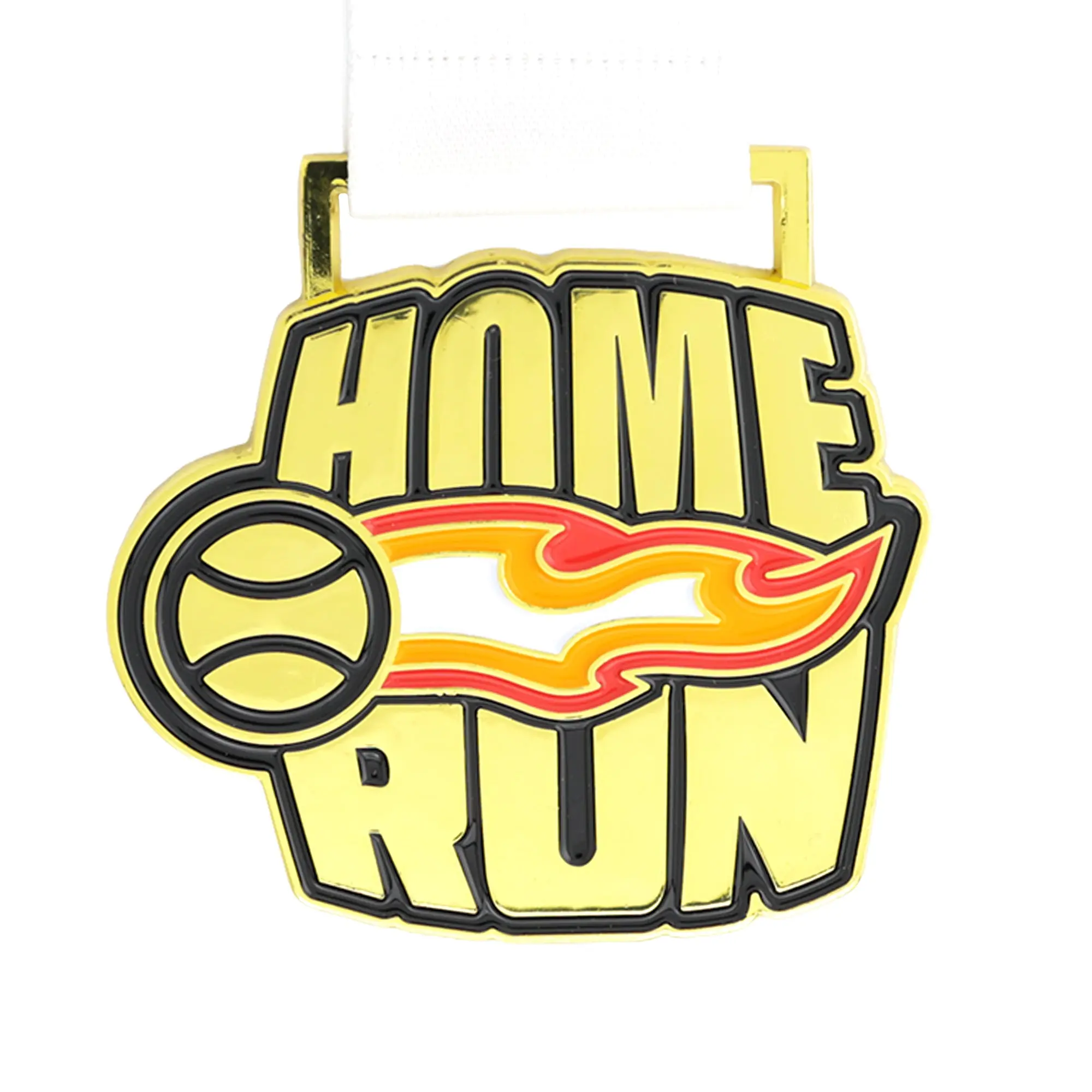 MED27 Home Run Medal Gold&Red
