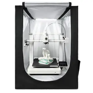 fathersdaygift VEVOR 3D Printer Enclosure, Dustproof Waterproof Oxford Cloth 3D Printer Tent, Constant Temperature Protective Case with LED Lighting, Compatible with Creality/ELEGOO/Anycubic Multiple Popular Models