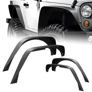 Nilight 2007 2008 2009 2010 2011 2012 2013 2014 2015 2016 2017 2018 Jeep Wrangler JK Front Rear Fender Flares Kit
