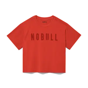 NOBULL Women's  Boxy Tee in Crimson