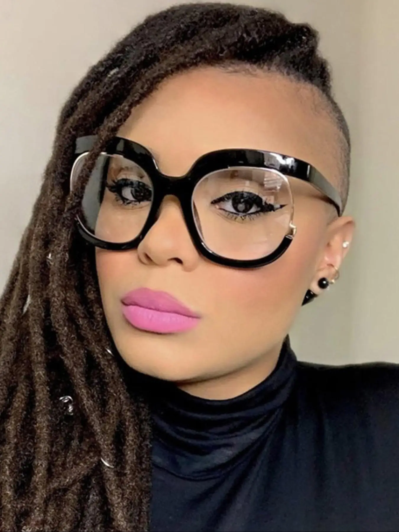 Simple Eyeglasses for Men and Women, 1 Piece Fashion Transparent Square Frame Anti Blue Light Lenses for Everyday Use, Fashion Accessory, High Quality