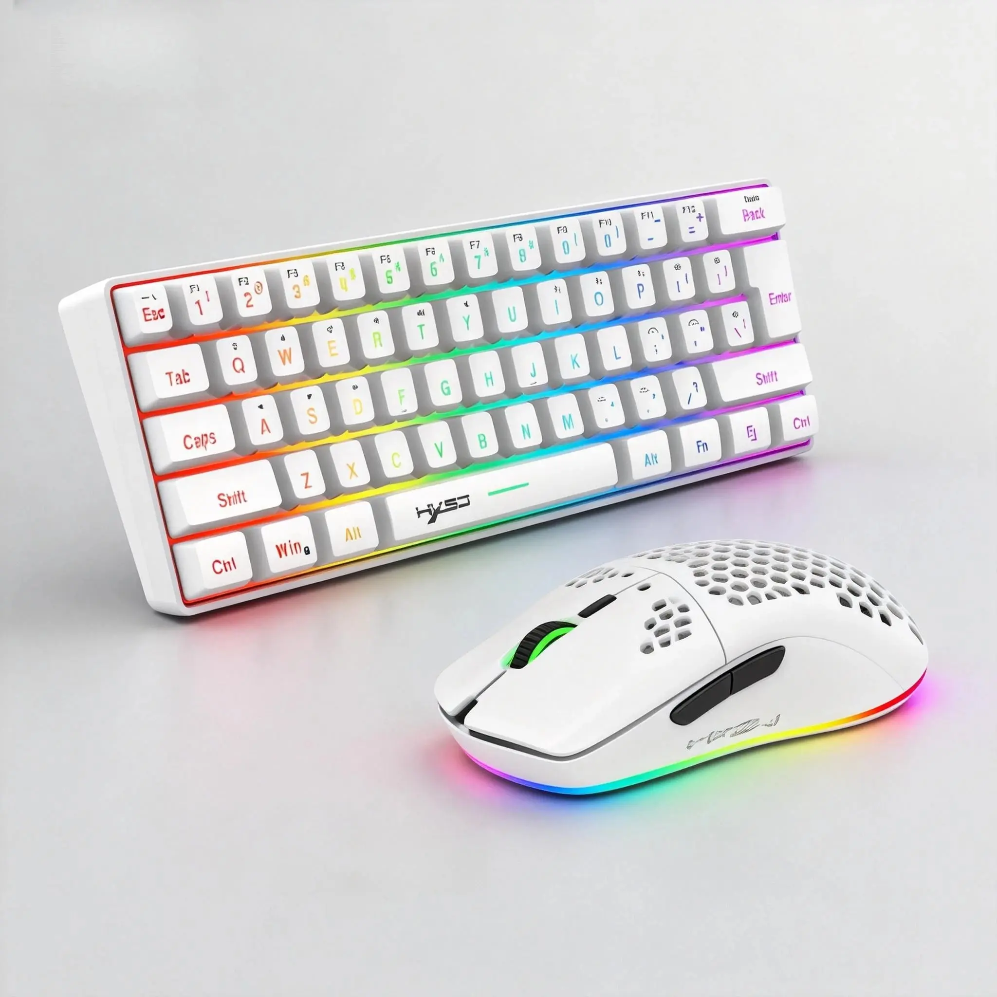 Wireless Keyboards And Mouse Kwhite Gaming Eyboard USB 60 Computer