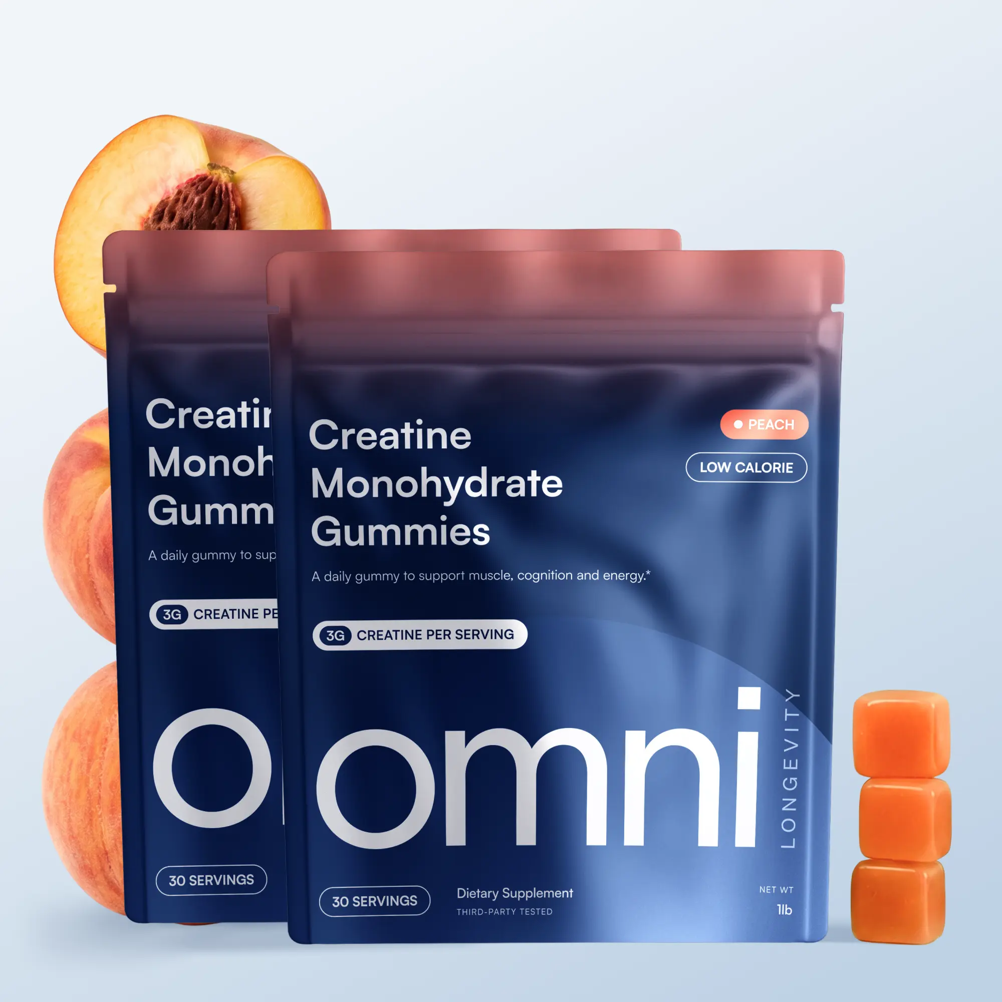 Daily Creatine Gummy - Watermelon Flavor, 60 Servings, Lean Muscle & Cognitive Boost, Toned Body | OMNI CreatineApply