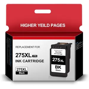 PG-275XL Black Ink Cartridges Replacement for  275XL 275 XL Ink Cartridges for  Pixma TS3520 TS3522 TS3500 TR4720 TR4722 TR4700 Printer (1-Black)