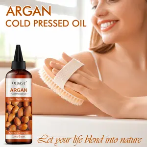 Cold Pressed Argan  for Hair Skin Nails - 100ml Pure Natural Moisturizing  dry body hexane free castor oil Firming Body Massage Oil