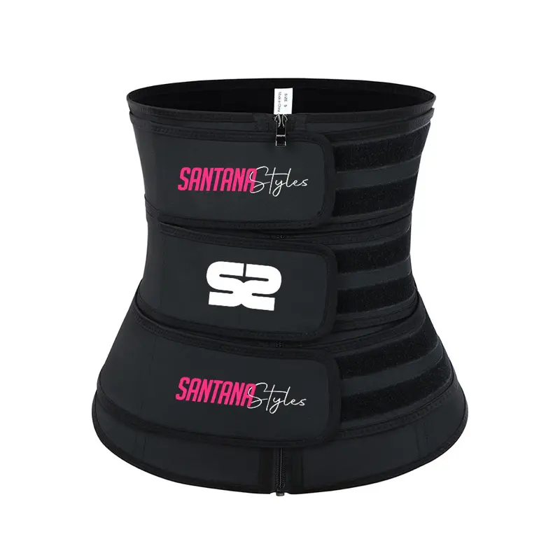 Black Triple Threat Latex Waist Trainer