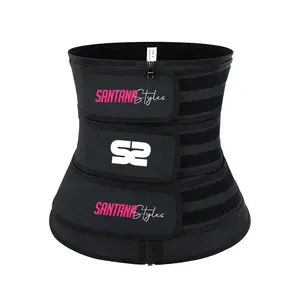 Black Triple Threat Latex Waist Trainer