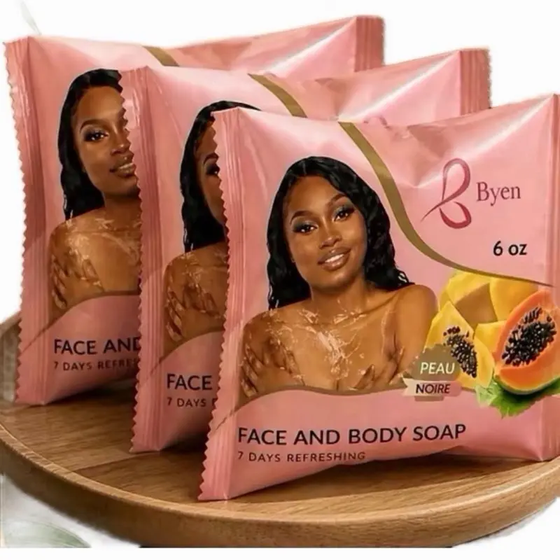 Byenwa Face & Body Soap – Gentle Cleansing Bar, Pack of 3 (4 oz Each)