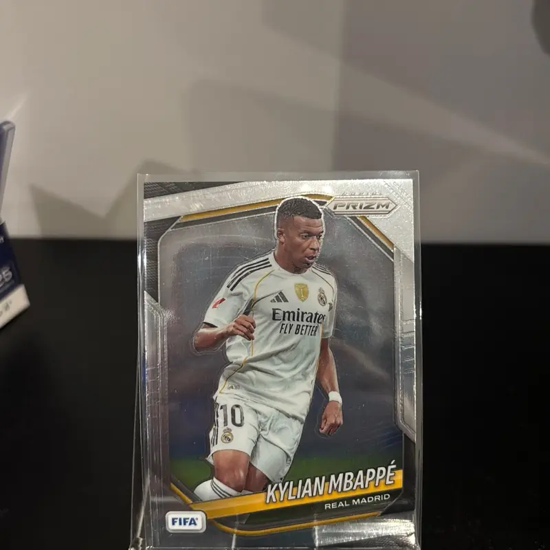 2025-2026 FIFA Panini Prizm Collectible Soccer Trading Card - Kylian Mbappe Player Card