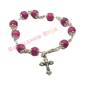 Cup Bracelet rosary made in the holy lands