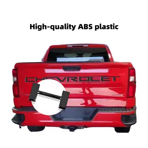 3D Tailgate Letters for Chevy Silverado 2019 2020 2021 2022 2023 2024 2025, Raised ABS Plastic Insert, Strong 3M Adhesive, Weatherproof, Perfect Pickup Tailgate Decoration Accessory