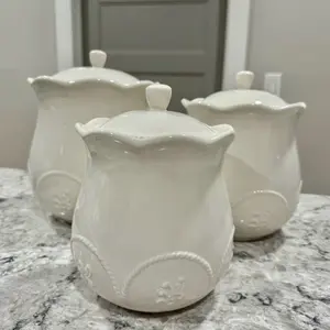 Set de 3 botes para alimentos secos princess house, línea Marbella