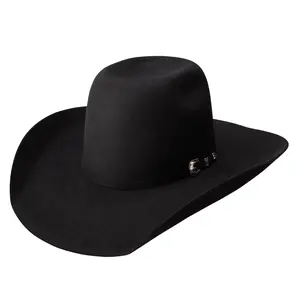 Resistol 3X Pay Window Cowboy Hat – Black Felt Western Hat