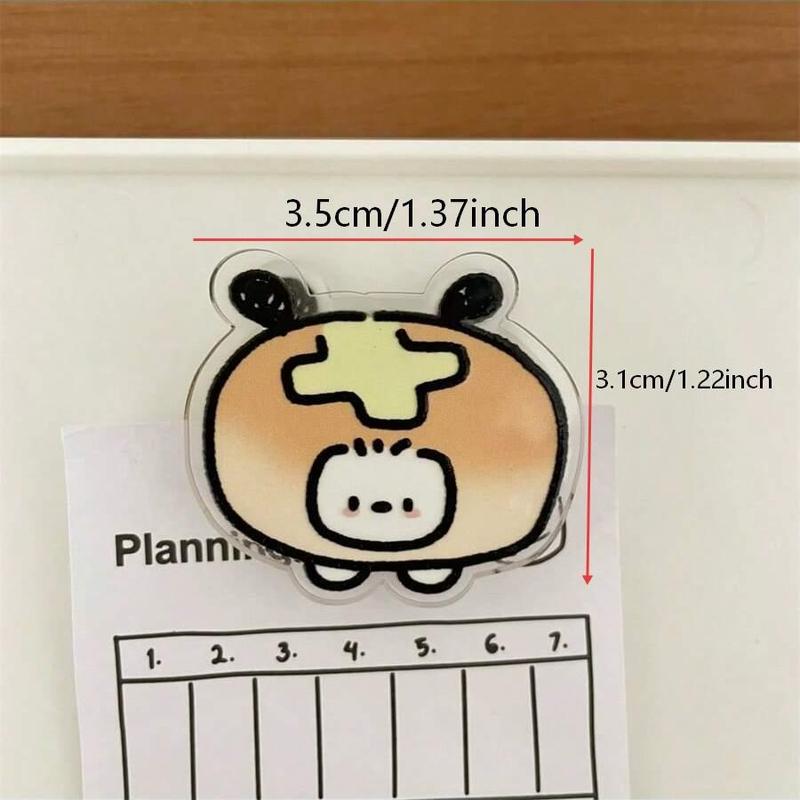 Sanrio Random 1/2/piece Pacha Dog Sealing Clip, High-Value PP Clip, Multifunctional Folder for Girls & Students, Travel Accessories