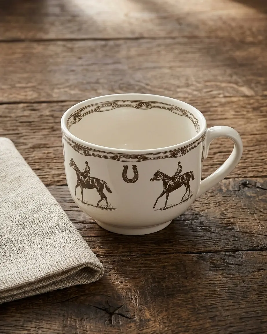 Vintage Equestrian Mug