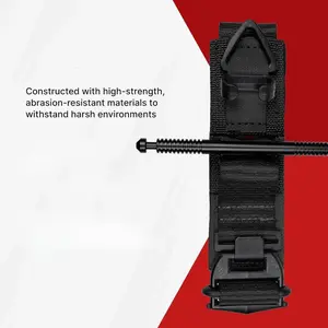 Black tourniquet, used for controlling bleeding and basic first aid