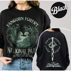 Fangorn Forest National Park Sweatshirt, LOTR Inspired Shirt, Mystical Landscape Wizard Tee